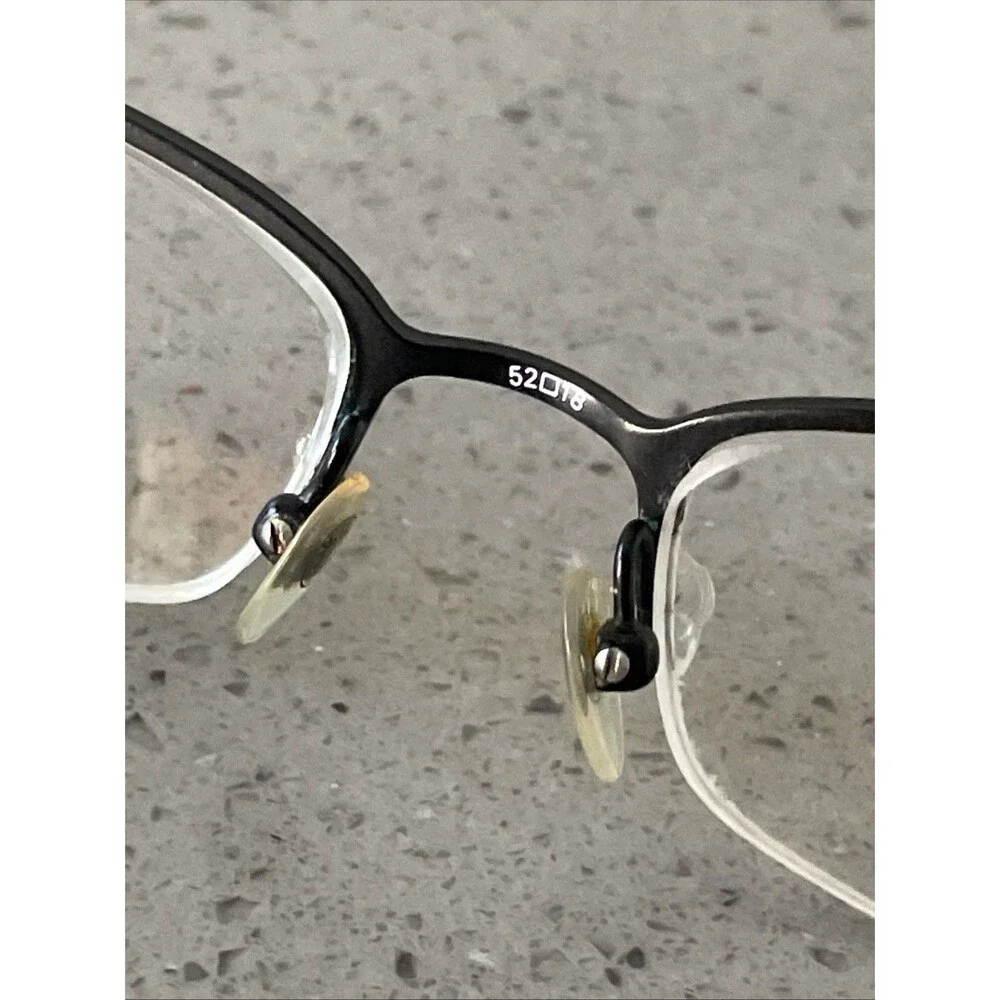 Levi Strauss Eyeglasses Frames ONLY LS108 52 18 135 BLK Half Rim Flex Black
